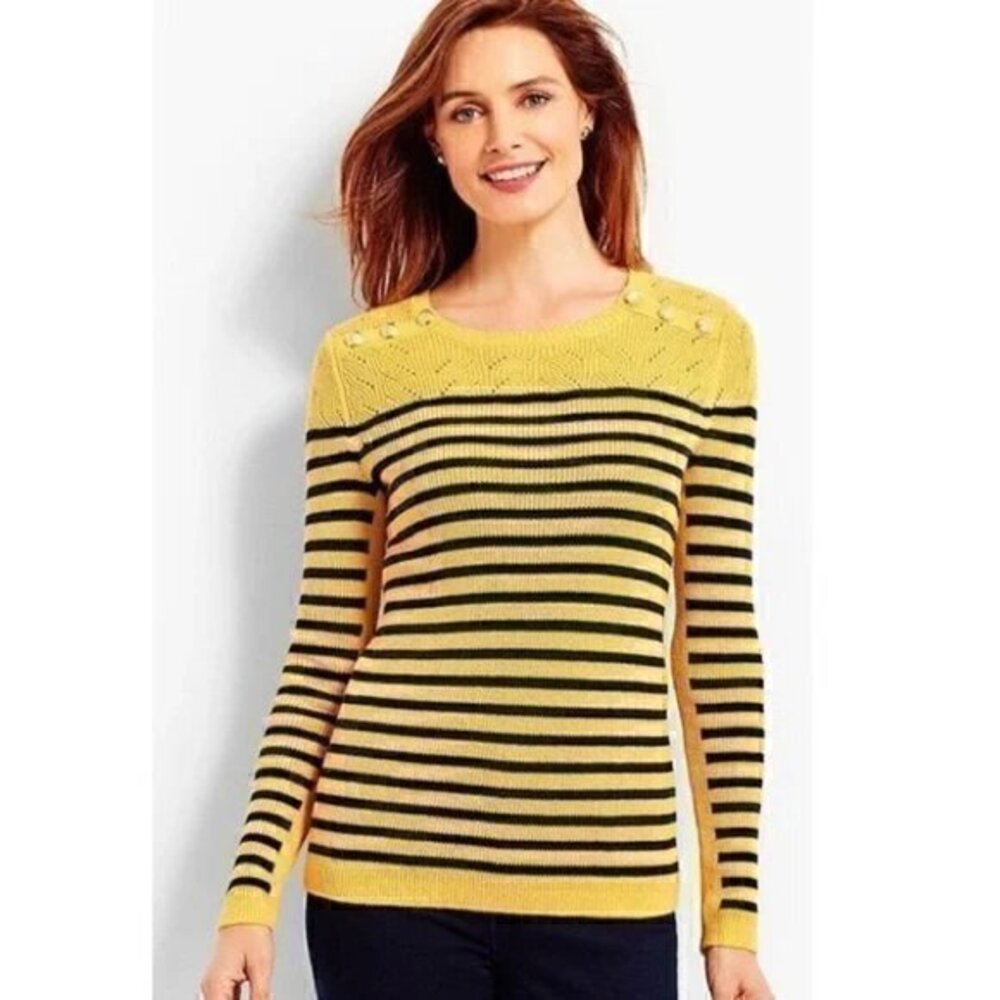 [Talbots] Bumblebee Striped Sweater - Size XLP